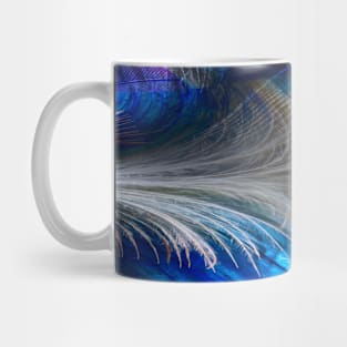 White Wave Feathers Mug